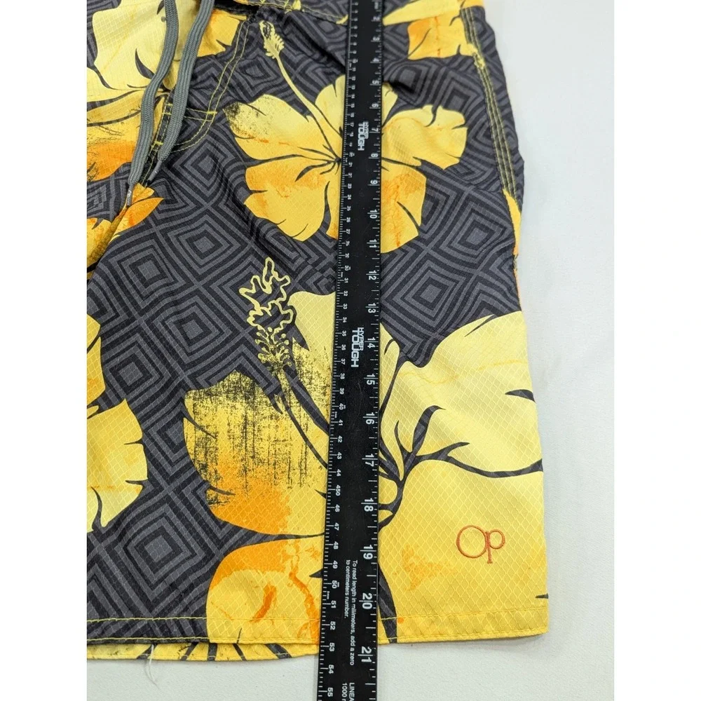 Ocean Pacific Mens Medium 32 Quick Dry Unlined Board Shorts Swim Trunks Tropical